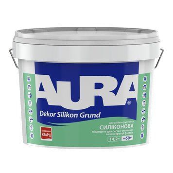 Грунтовка з кварцевим піском AURA Dekor Silikon Grund, 14,2 л AG14.2 фото